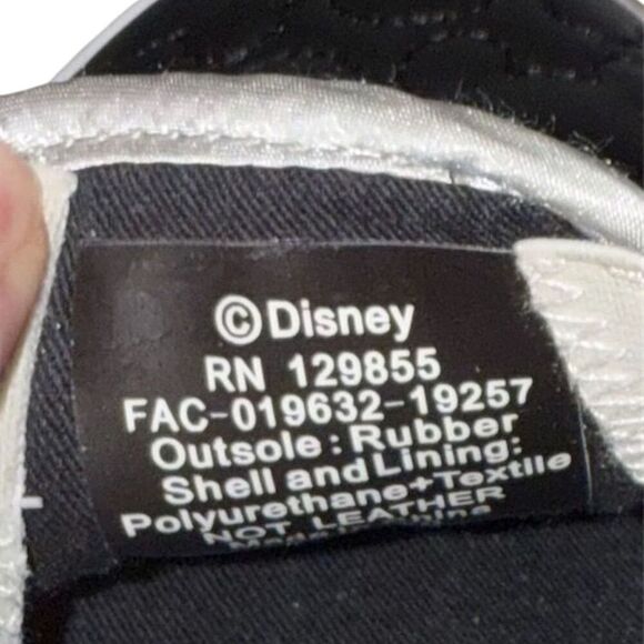 Disney Parks Mickey Mouse Black Slip On Shoes Unisex Size 10 - Picture 7 of 9